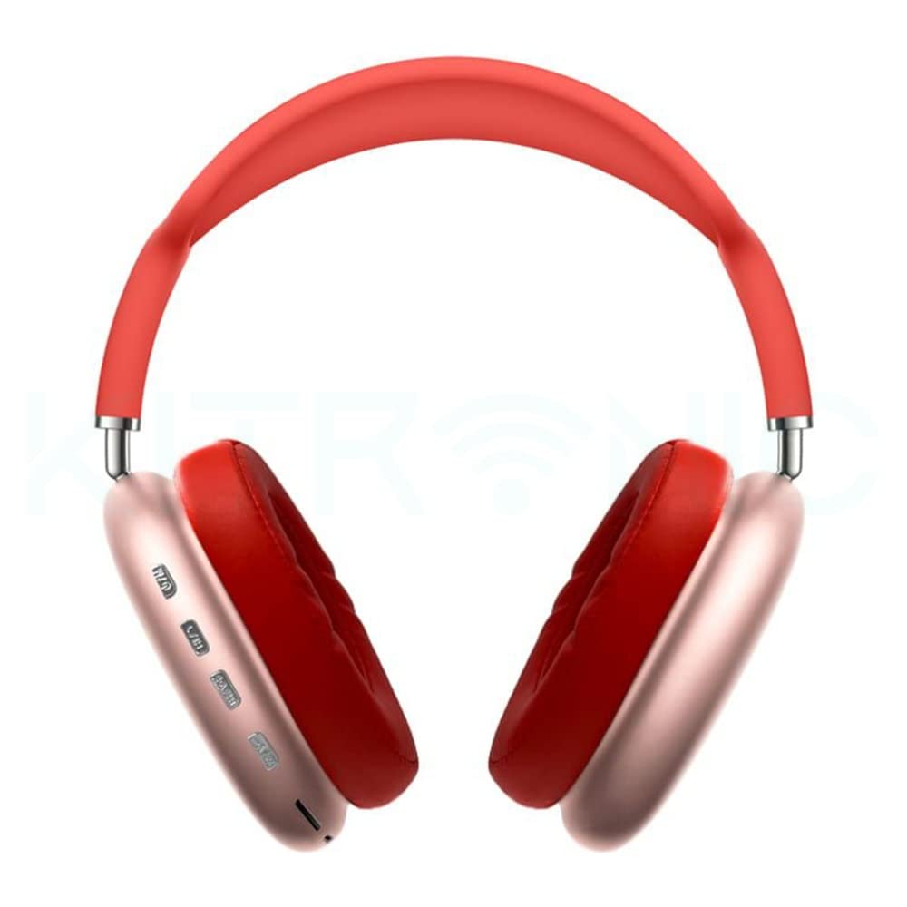 Year P9 Wireless Bluetooth Headset, Pure Stereo Sound and Memory Card Support(Red)