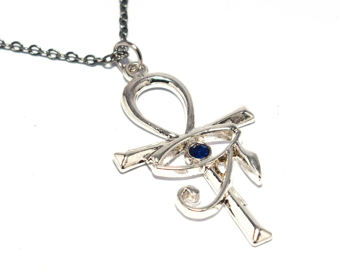 immatgar pharaonic Egyptian Nile key and eye of Horus necklace jewellery ancient Egyptian souvenirs gifts from Egypt Collectible Pharaohs