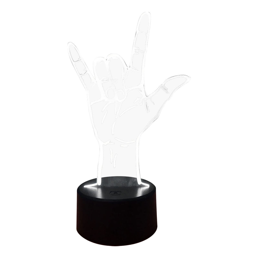 3D LED Glow Sign Language I Love You Remote Control Glow Colour Body Change Lamp USB Battery Operated Glow Decorative Gift Chains Impact Guard
