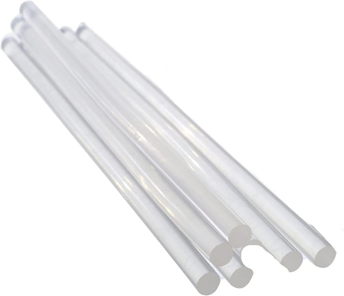 6 Pcs Hot Glue Gun Sticks Transparent Hot Glue Gun Sticks for Crafts Decoration 11mm x 180mm - Korean Made
