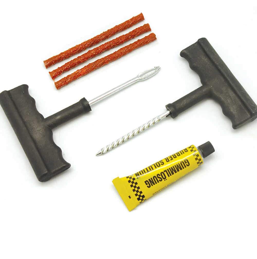 SOLDOUT™ Motorcycle Car Tubeless Tire Puncture Repair Tool Kit Auto Breakdown set Vulcanizing Strip Car Tire repair Kit Vulcanizing Strip