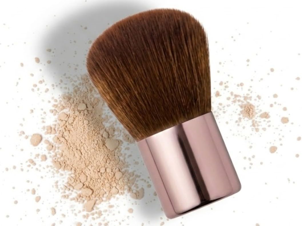 Mini Makeup Brushe- Brush Travel Easy-taken Full Complete Function Cosmetic Brushes for Flawless Makeup Looks-black color -1pcs-DARK GOLD color
