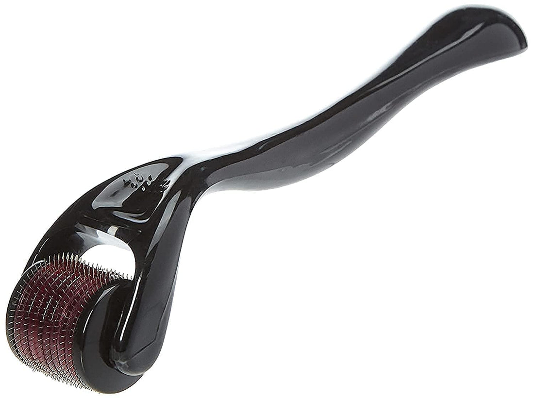 1.0mm Titanium Mini Derma Roller Skin Care Roller, Black