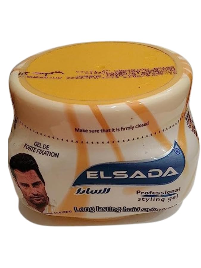 El Sada 936 Long Lasting Hold Hair Styling Gel 500 ml, Yellow
