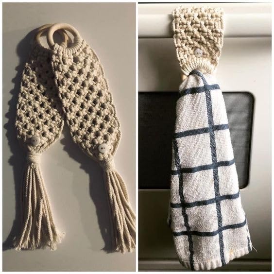 MacrameStore- Kitchen Towel Holder - حامل فوطة مطبخ