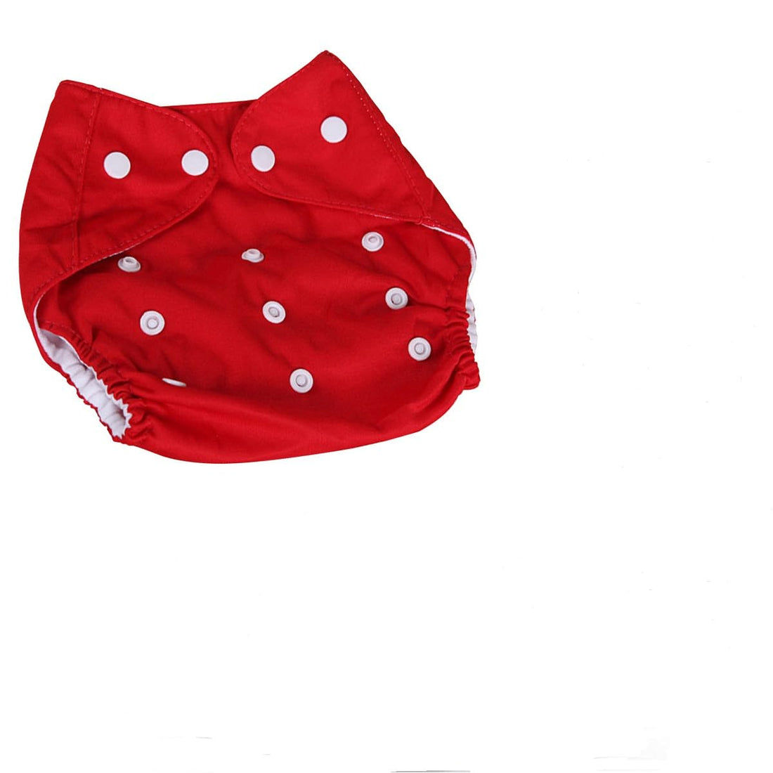 hanso Baby Adjustable Cotton Pocket Diapers and Reusable Baby Washable Cloth Diaper Nappies for Babies, Infants, Toddlers, Age 0 to 3 Years (Red)