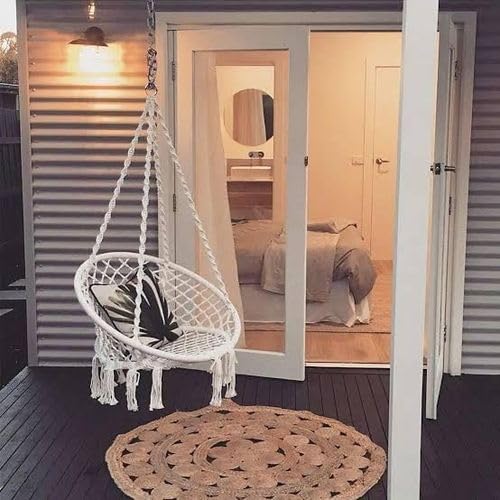 Oasis Makrame Macrame Hammock, Beige (Clay), 60cm, 200kg Max Weight, Cotton
