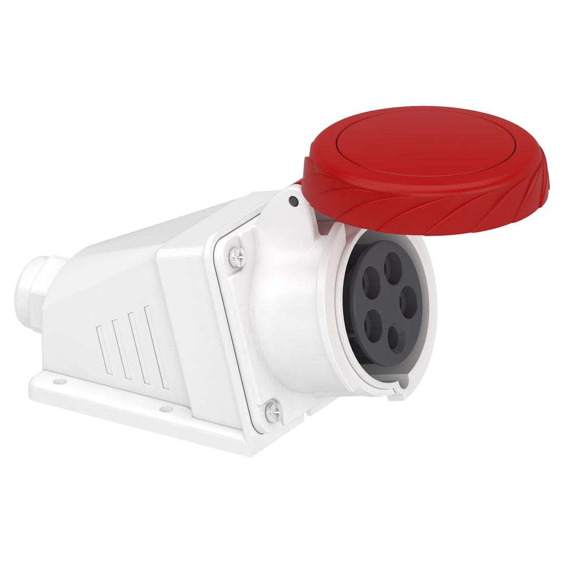 Pratika Schneider 5 Ball 16 Amp Socket - Screw - Angled - 16A - 3P + N + E - 380...415 V AC - wall PKF16W735