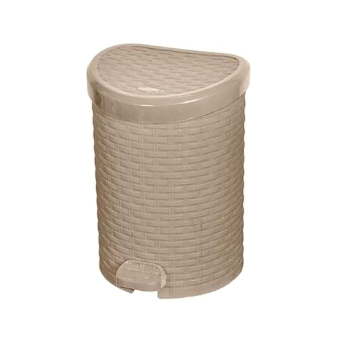 El Helal and Silver star Medium ratan trash bin beige cafe