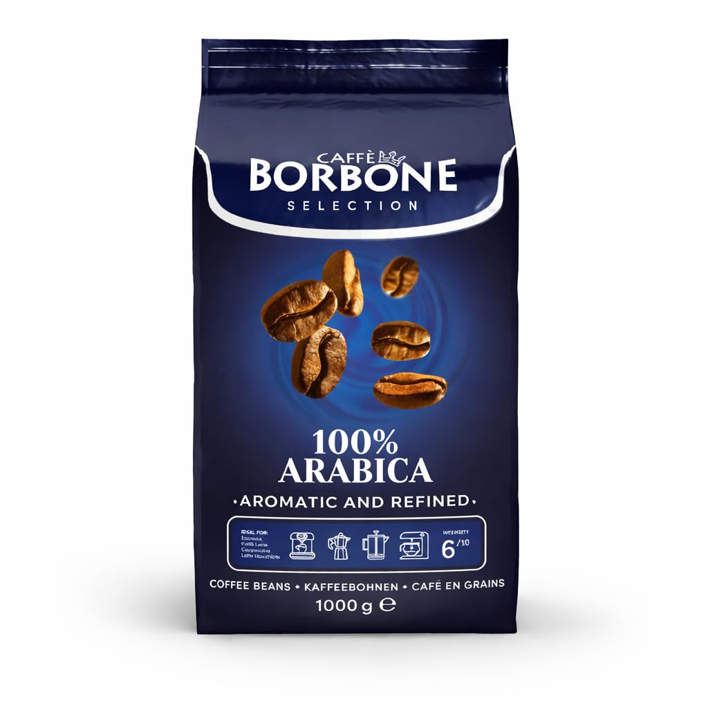 Caffè Borbone 100% Arabica Whole Bean Coffee, Arabica Coffee Beans, Medium Roast, 2.2 lb Bag (Pack of 1)
