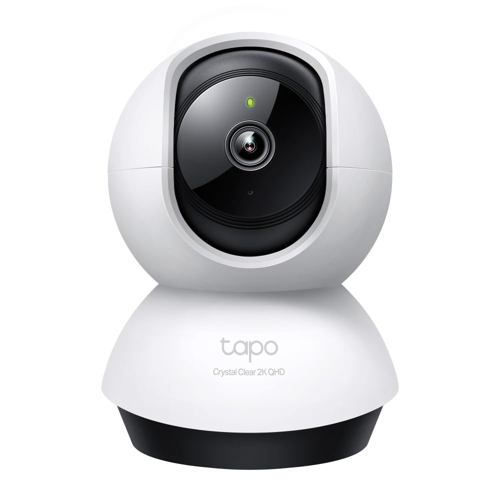 Tapo TP-Link C220 Pan/Tilt Smart AI 2K 4MP QHD 1440p Home Security Wi-Fi Camera| Alexa & Google Assistant Enabled |Night Vision|Two-Way Audio| Motion Detection