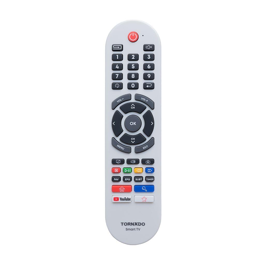 Remote Control For TORNADO Smart LED TV White