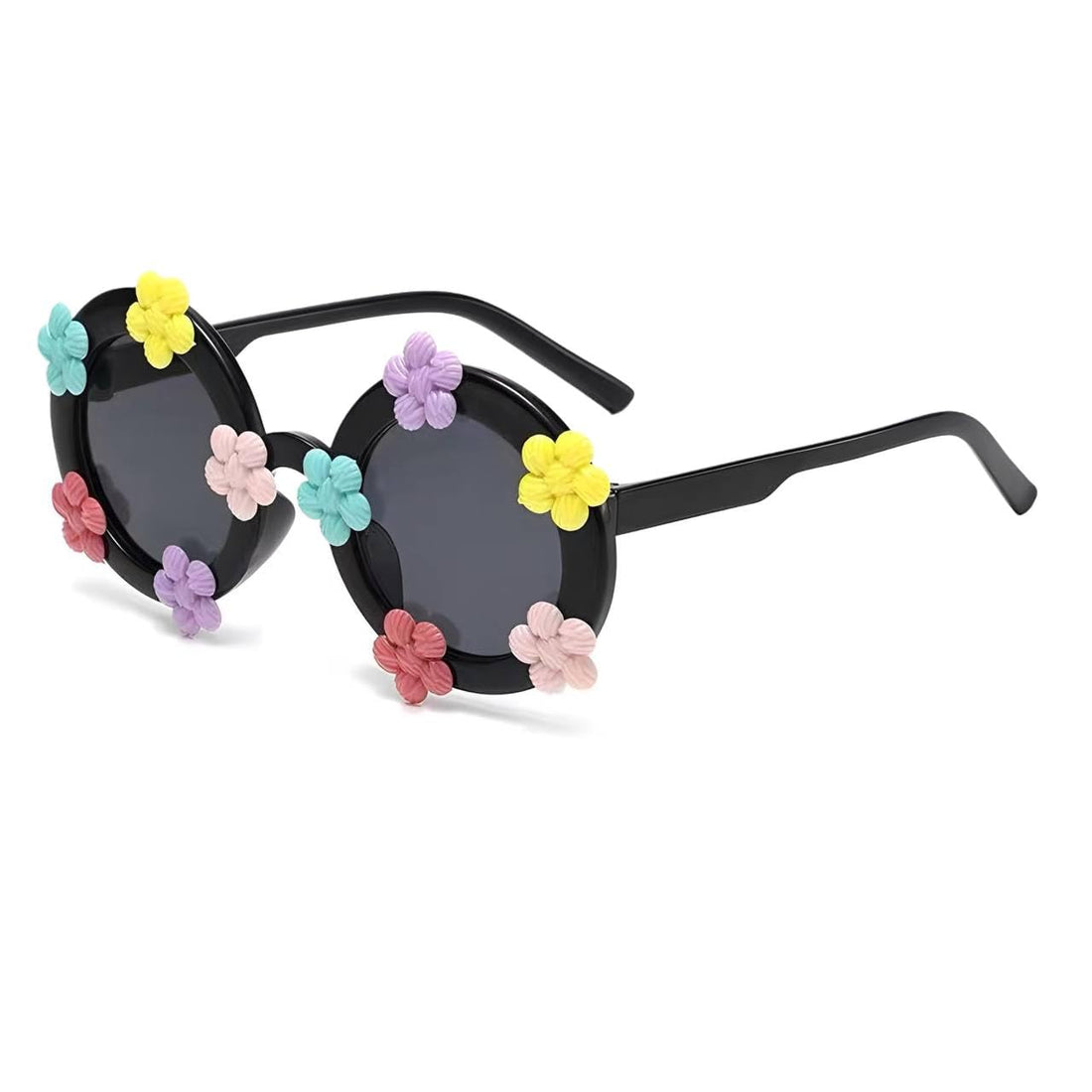 New Children Solid Color Flower Sunglasses Outdoor Baby Girls Boys Simple Cute Protection Sunglasses Kids Sun Glasses
