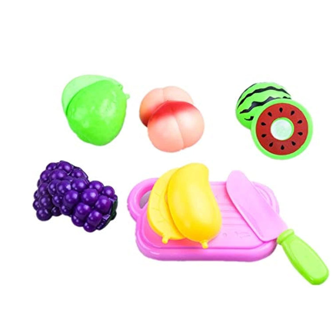 7pcs Cutting Fruit Vegetable Toy Pretend Play Kitchen Toy