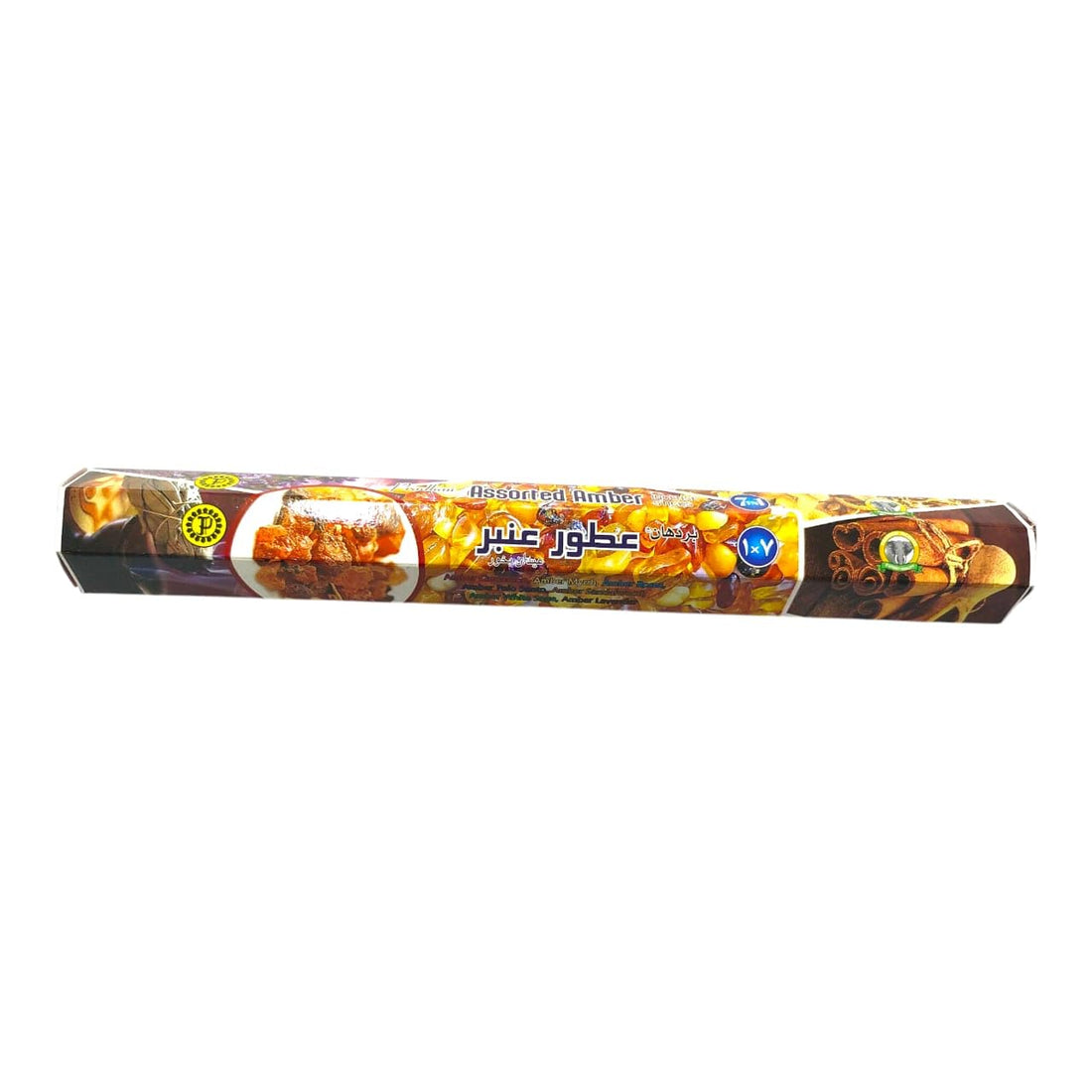 بخÙˆر بردÙ‡اÙ† الهندÙ‰ -Pradhan 7-in-1 Hexagonal Amber Perfume Incense Stick 20-Pack