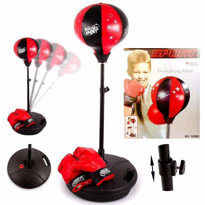 King Sport Educational Boxing Toy With Ground Support And Gloves For Kids, Model 143881 TC-6920220112359
