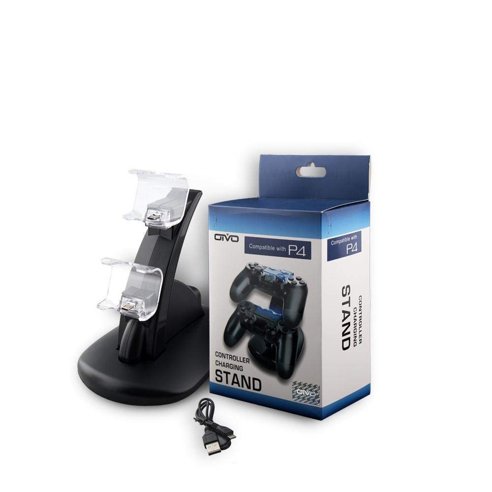Oivo Dual USB Charging Charger Docking Station Stand for Playstation 4 PS4 Controller
