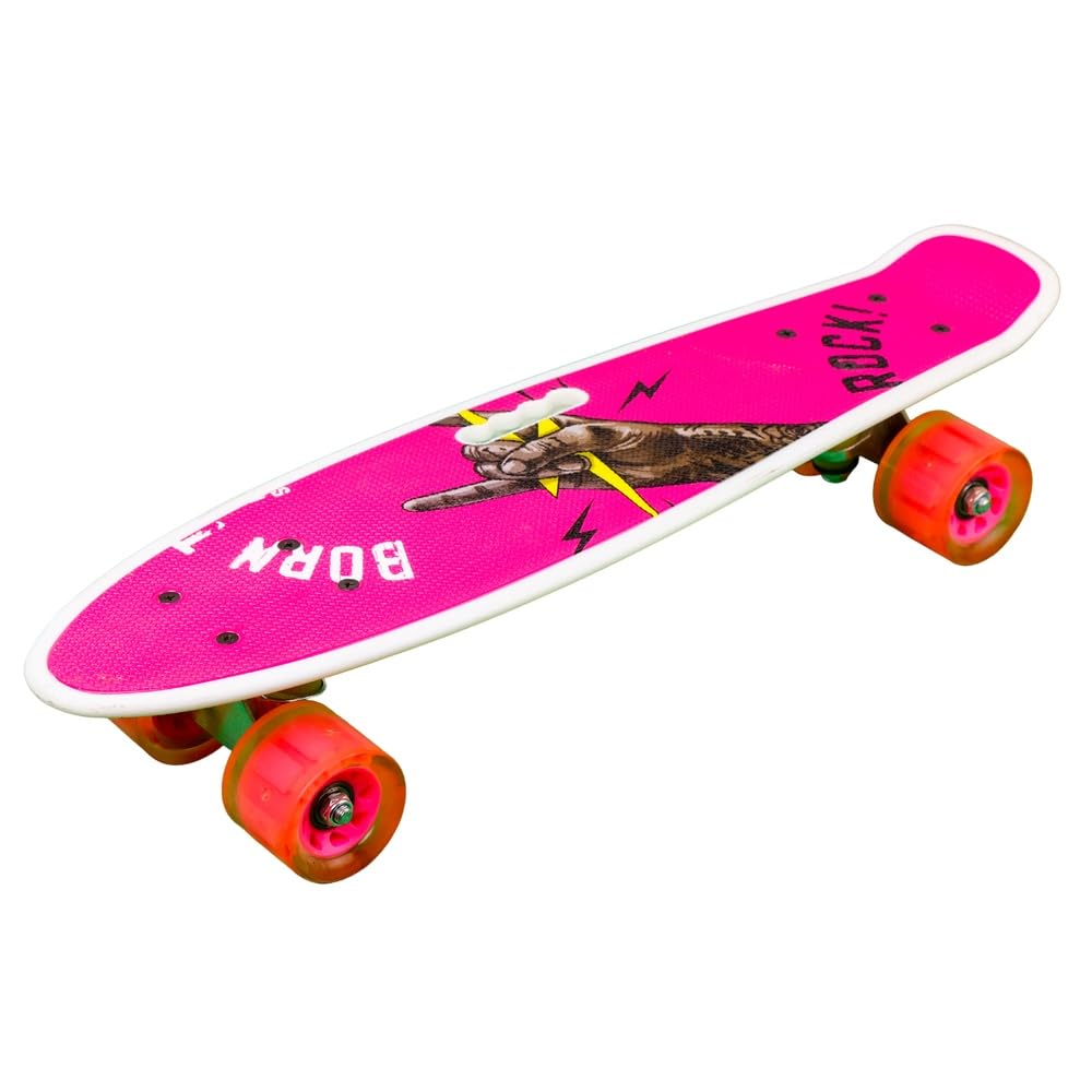 Dream Land Colorful Mixed Shapes Skateboard Pink - 212-B