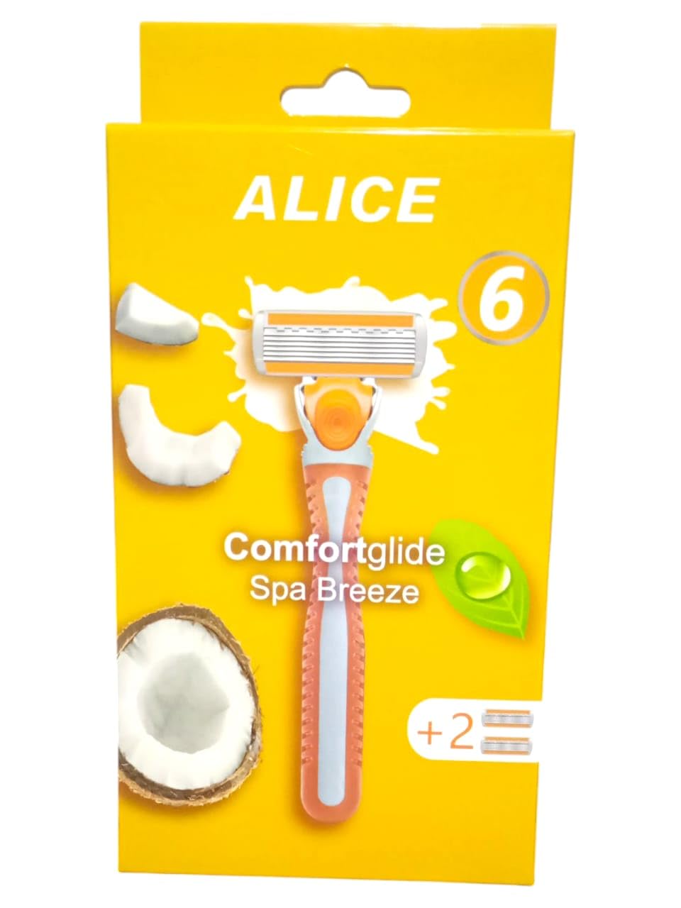 Alice Comfort Women's Razor with Unique Hexagonal Blades - Instant Smoothness Without Irritation - Always Be Radiant!!