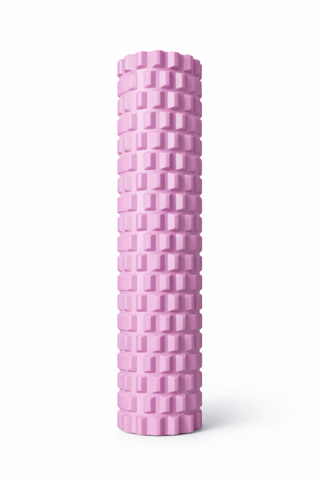 Yoga Foam Roller 60 cm, Textured Muscle Massage Roller for Deep Tissue Recovery, Exercise Foam Roller for Yoga, Pilates, Fitness, Stretching (Pink)