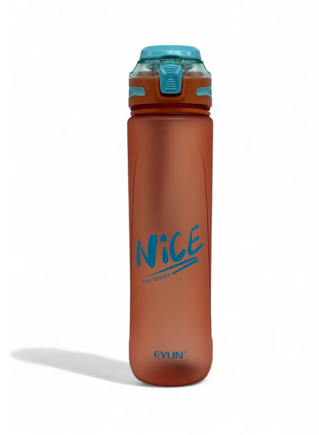 Qshop NICEBOTTLE Leak-Proof Sports Water Bottle, Modern and Durable Portable Drinking Bottle for Gym and Fitness with Strap, BPA Free, 1L Premium Quality (Orange)