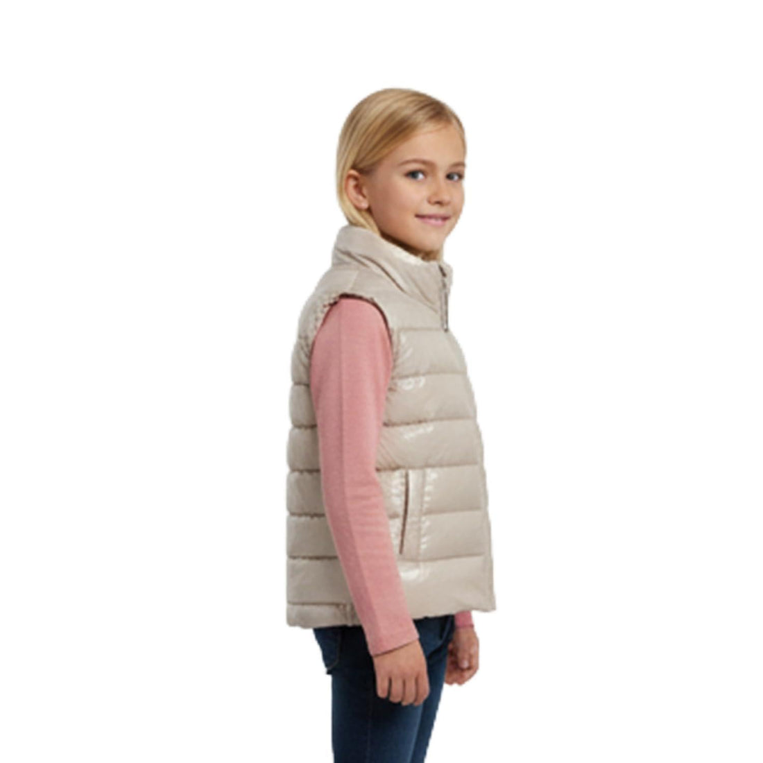 Girls Girls' vest with a pump and inner lining Girls' vest with a pump and inner lining