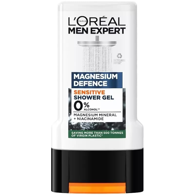 L'Oreal Paris Men's Expert Shower Gel 300ML (Magnesium Defense Sensitive)