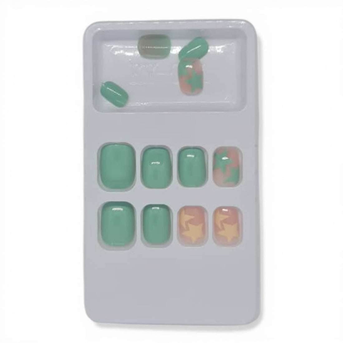 Catch Up Kids Press On Nails for Girls, Cute Reusable Stick On Nails Set, Safe Non Toxic False Nails with Adhesive Tabs, Colorful Designs for Children Party Play and Dress Up