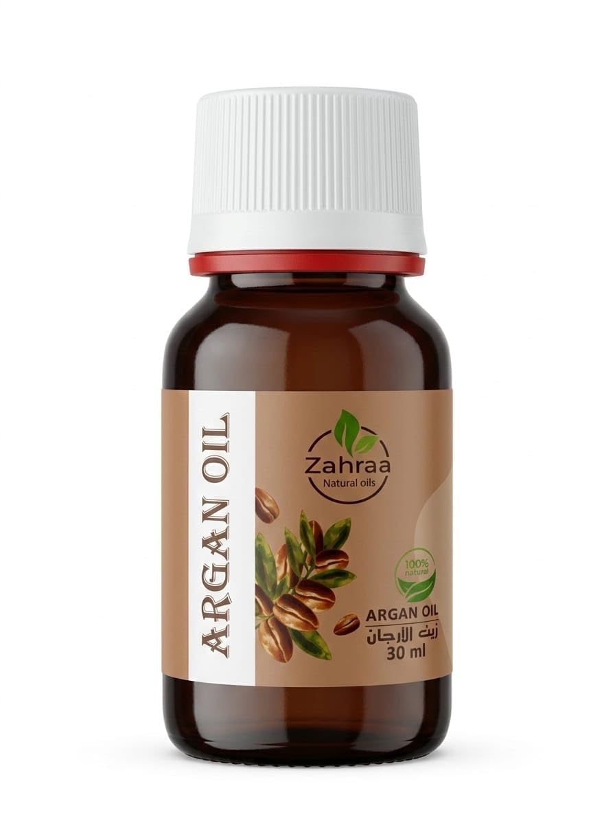 AL ZAHRAA Natural Oils – 100% Pure Edible Argan Oil 30ml – Cold Pressed | Rich in Vitamin E