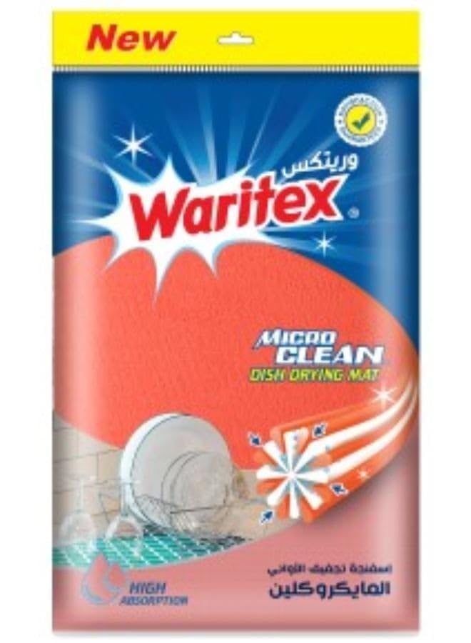 Waritex Micro Clean Dish Drying Mat Orange.