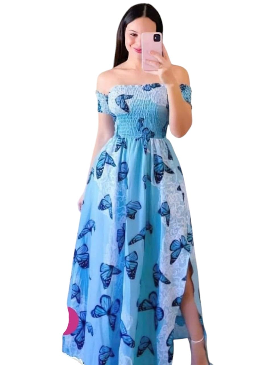 One Size of Shoulder Women's Soft Feminine Dress