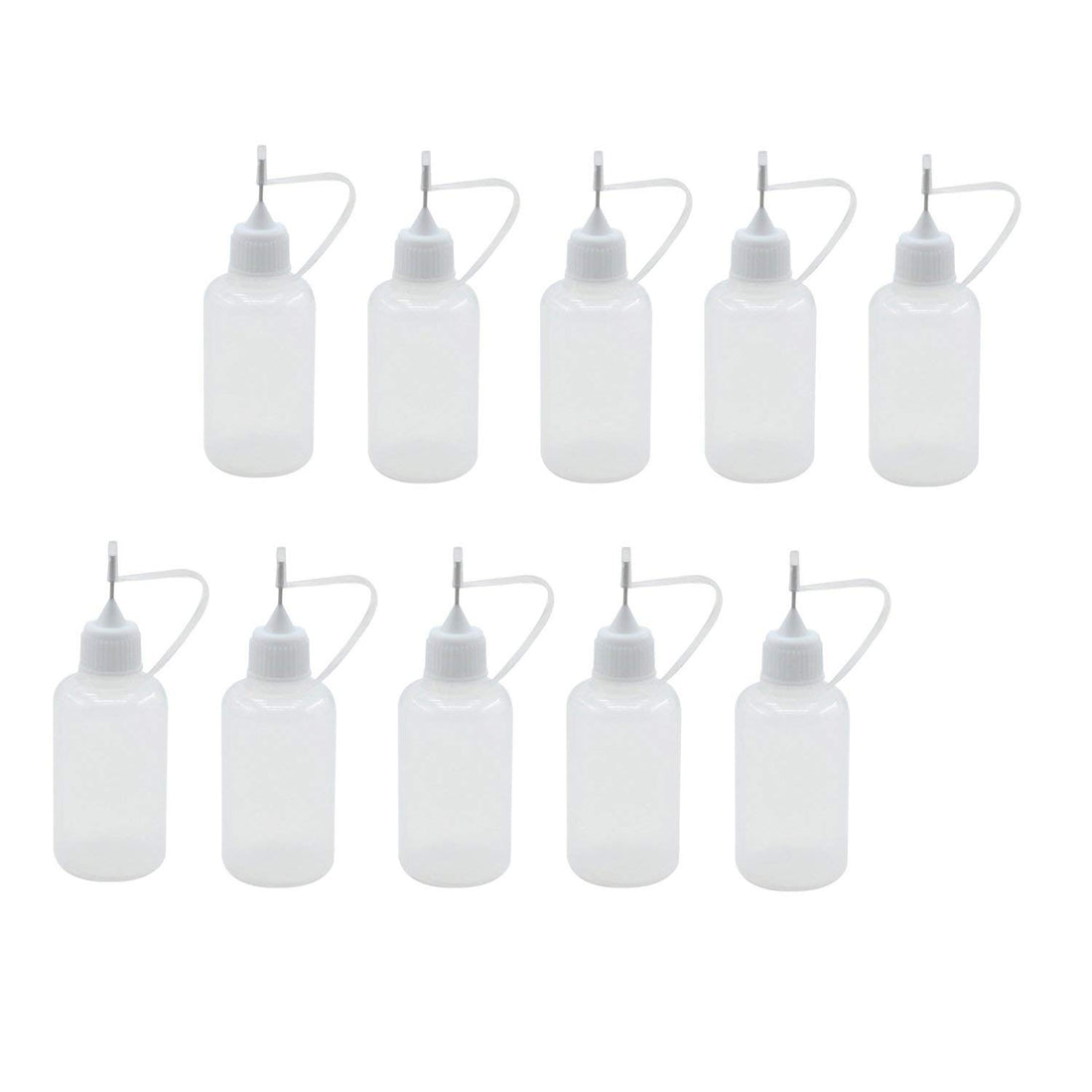 KASTWAVE Needle Tip Glue Bottle Applicator DIY Quilling Tool Precision Bottle Needle Bottle Squeeze Bottle 10Pcs