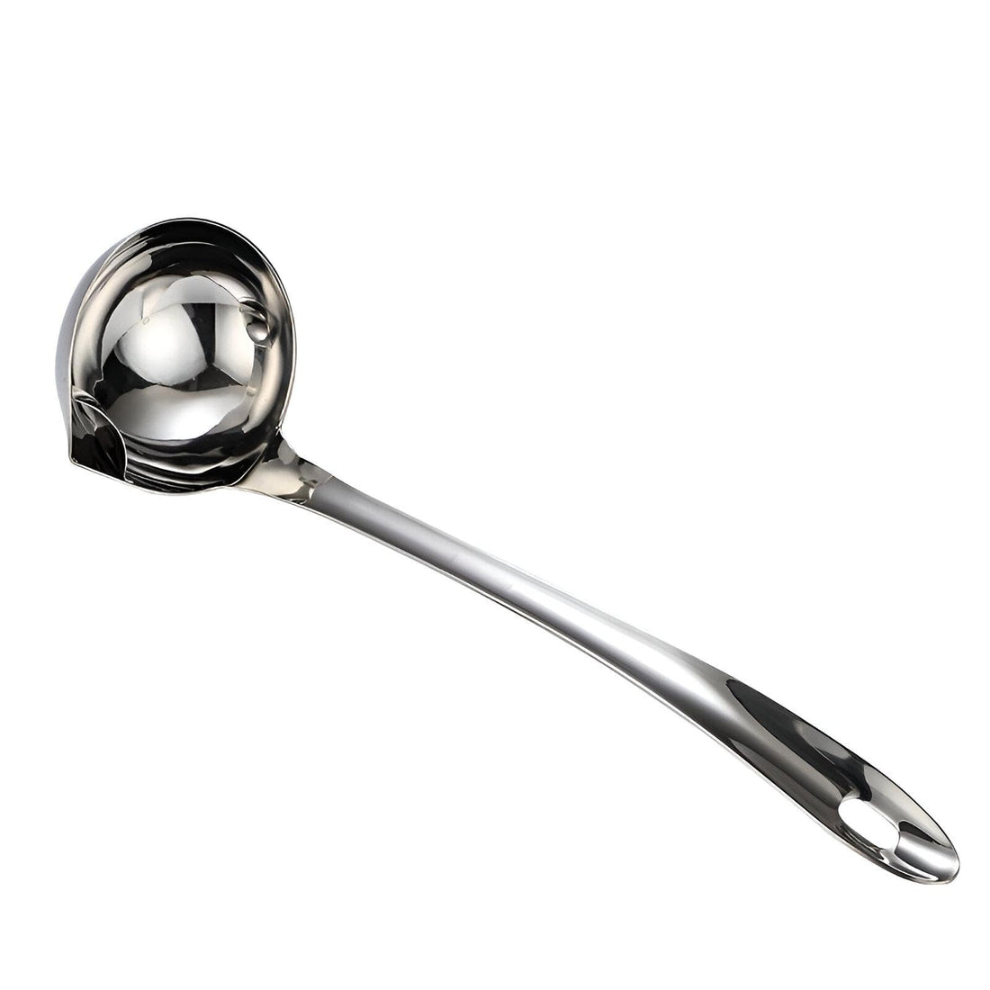 Fat Separator - Durable Stainless Steel Soup Ladle with Extended Handle, Perfect for Home Cooking, Ensures Healthy Meals by Easily Separating Grease