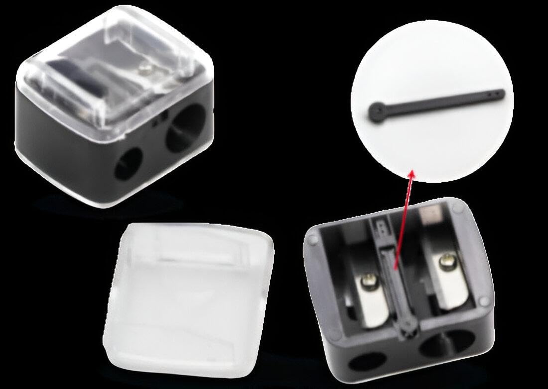 Portable Makeup Sharpener - Maintain Your Beauty Essentials with this Stylish Sharpener Designed to Sharpen Eyeliner, Lips, and Eyebrow Pencils with Precision on the Go.(2 Pack)