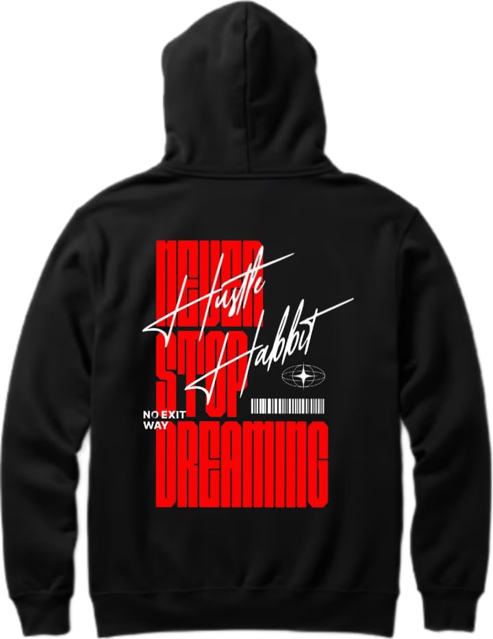 NEVER STOP DREAMING Hoodie Back Black