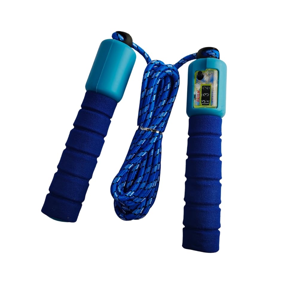 Adjustable Jump Rope For Kids With Counter And Comfortable Handles, Multi Color