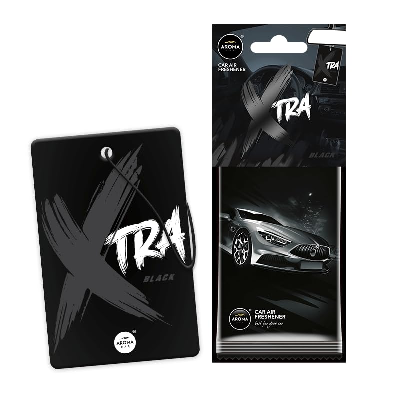 Aroma Cellulose Xtra Car Air Freshener Black