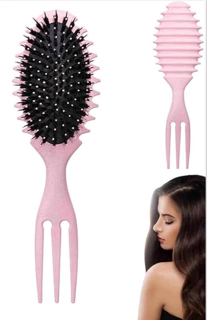 MT Curl Defining Brush, Curl Hair Brush, Curl Define Styling Brush, for Combing and Shaping Men's and Women's Curls (Pink)