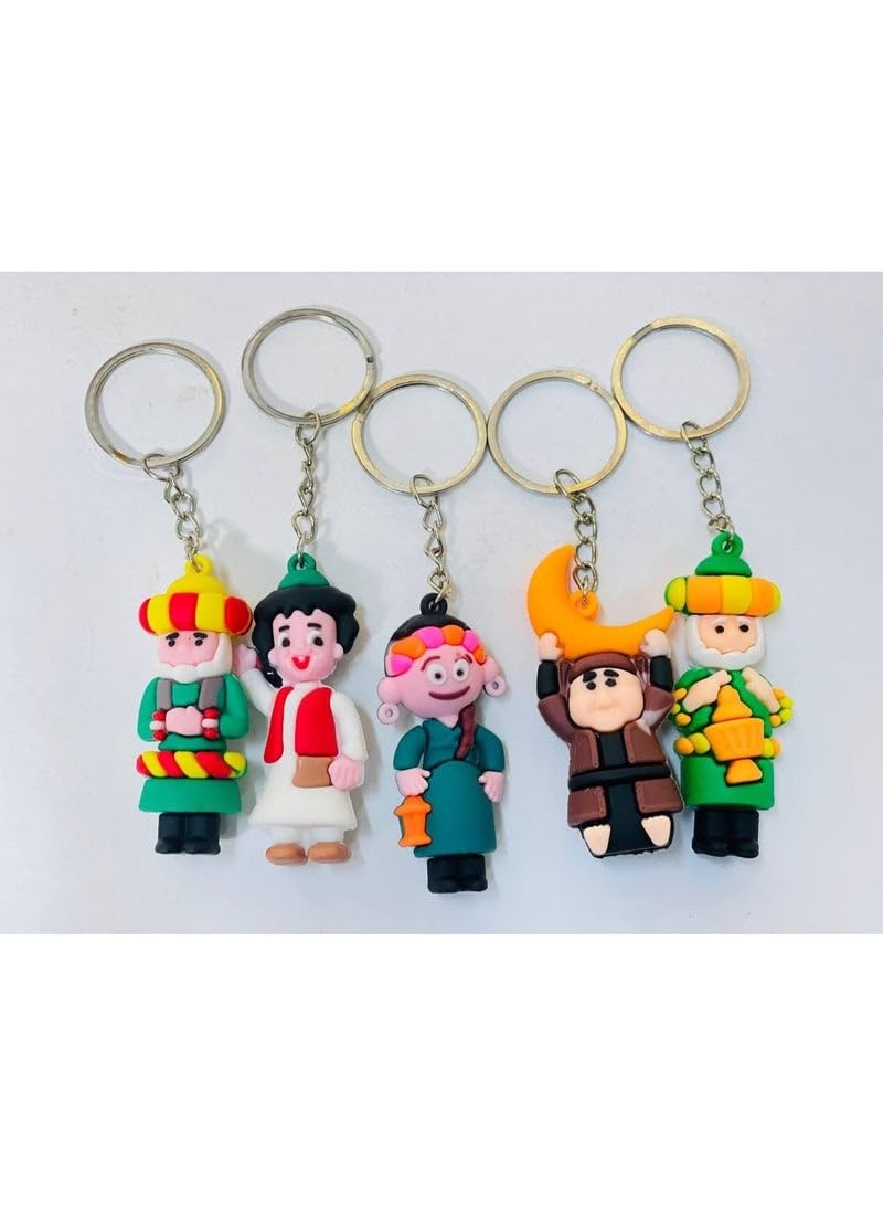 Ramadan silicone medals in the shapes of Ramadan characters like Fananees, Bougy, Tamtam, Basant, and Bakkar. Medals size: 12 cm. Pack of 10.