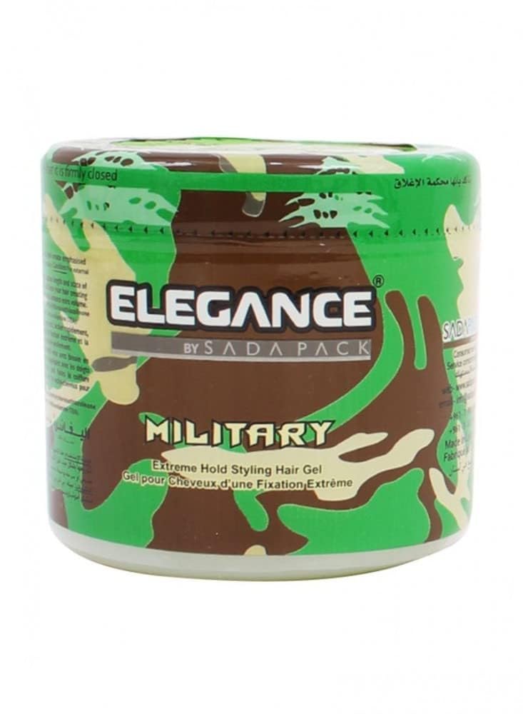 Elegance Triple Action Hair Gel - Military, 1000ml