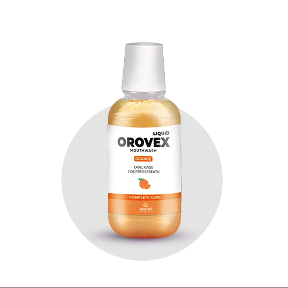 Orovex Macro liquid mouth wash orange 250ml