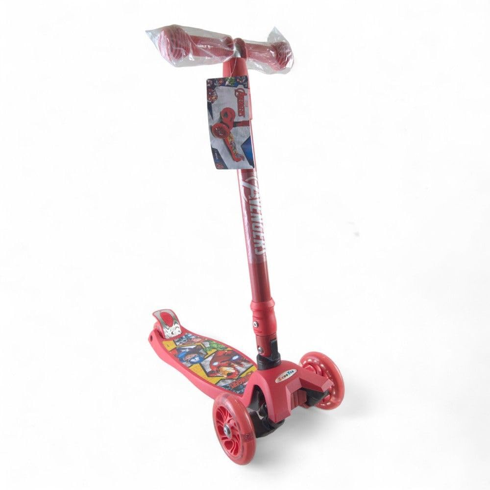 Dream Land Foldable Light Wheels Red Avengers Scooter - 493