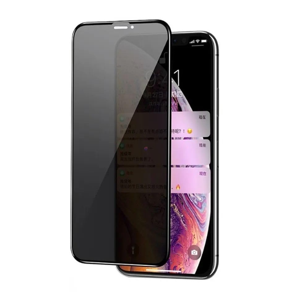 Privacy Anti-Spy Screen Protector with Black Frame for Apple iphone (X max / 11 pro max)