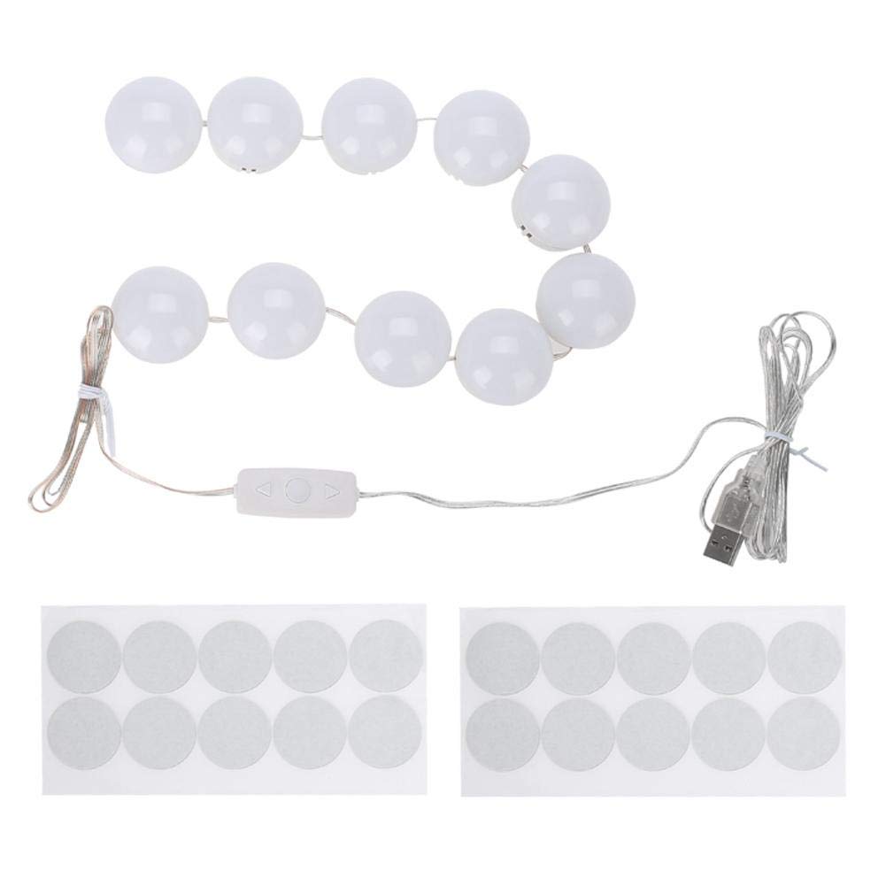Led makeup mirror lights dimmable bulb warm/cold tones dressing mirror decorative light