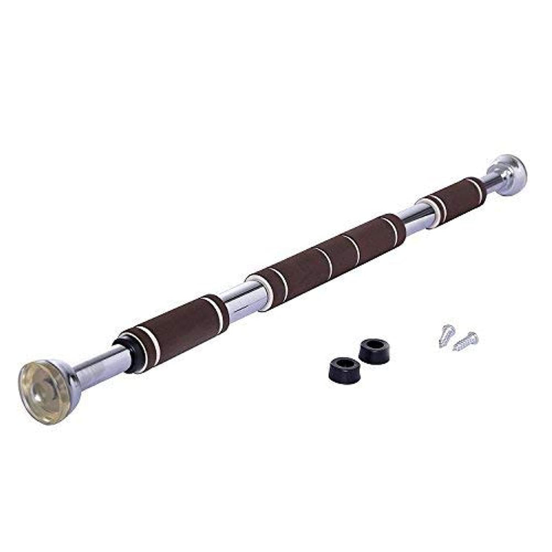 Doorway Pull-up Bar Chinup Bar with Deluxe Comfort Grips (63cm-100cm/24-39.4" wide) for Pull-ups, Chin-ups, Push-ups, Sit-ups, and Dips