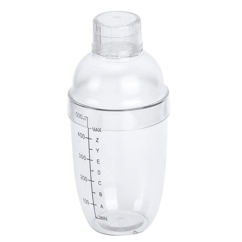 HERCHR 500ml/17.5Oz Cocktail Shaker Milk Tea Pot,Cocktail Shaker Mixing Shaker Bartender Cocktail Mixing Pot Coktail Mixer Martini Mixer with Scale for Drinks Bar Accessories