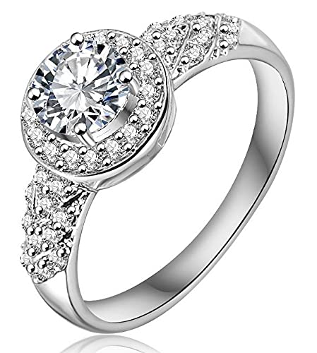Gold Plated AAA Swiss Zircon 9 USA Ring CR10006