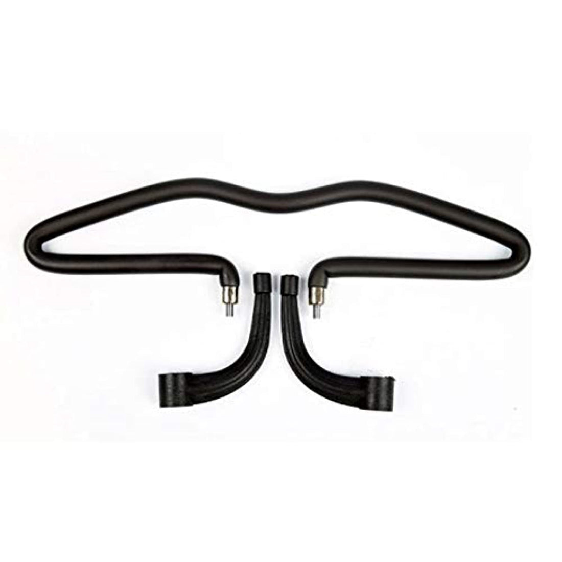 Car Seat Head Rest Hanger Holder Steel + Pu For Coat Suit Jacket Clothes Black