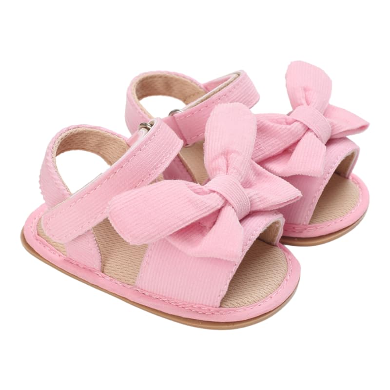 Mix&Max baby-girls Synthetic Fiber Sandal Shape Bow Flat Sandal
