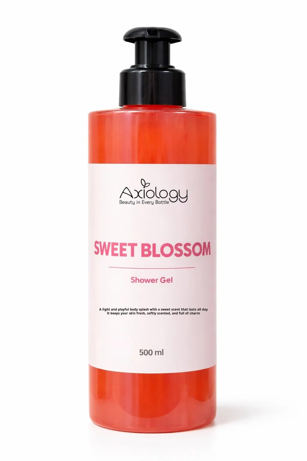Axiology Sweet Blossom Shower Gel, Refreshing and Hydrating Body Cleanser, All Skin Types, 500ml